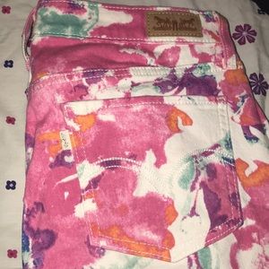 Levi’s jeans/leggings 🌸 pretty pink blue teal 💎